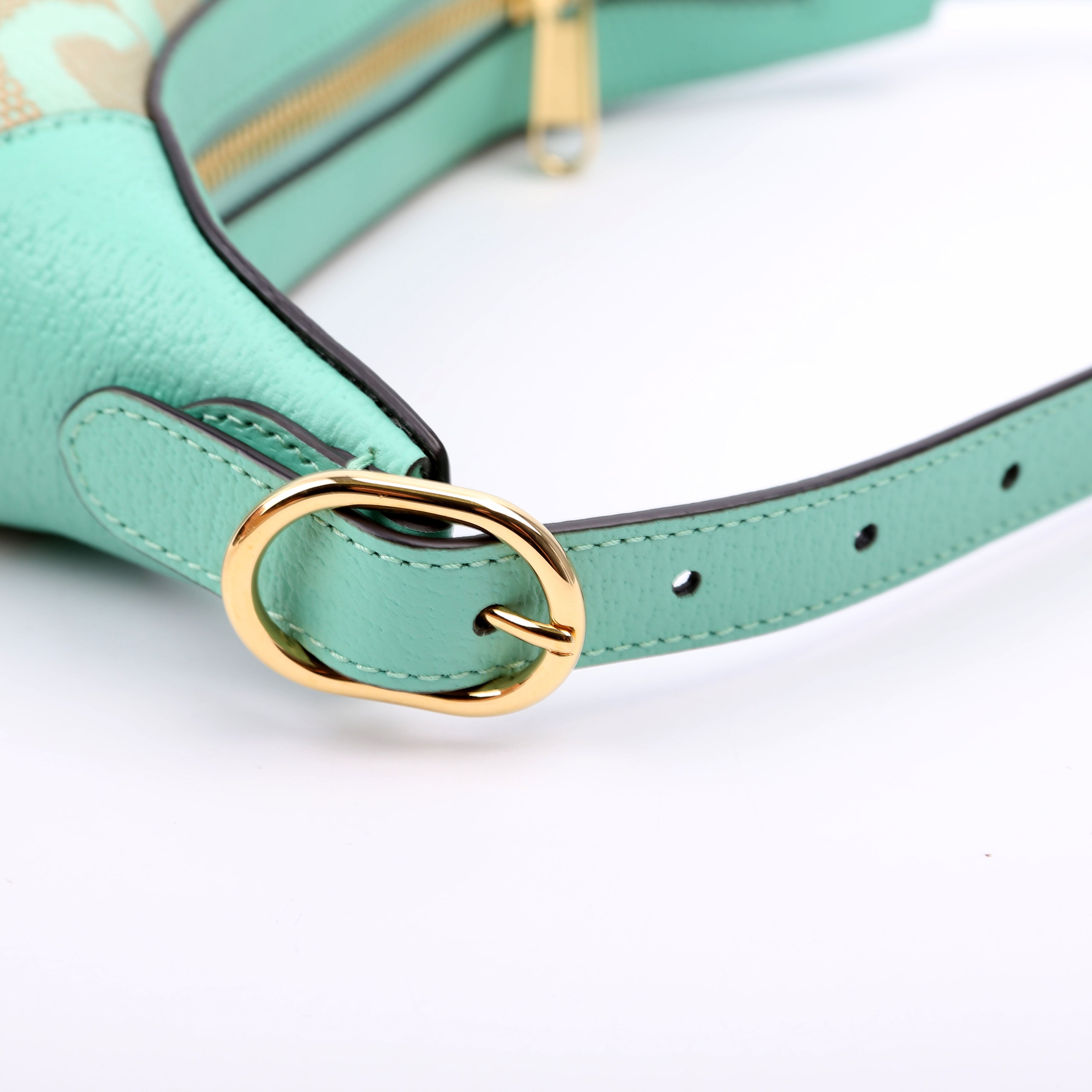 658551 Ophidia Jumbo GG Mini Bag Green