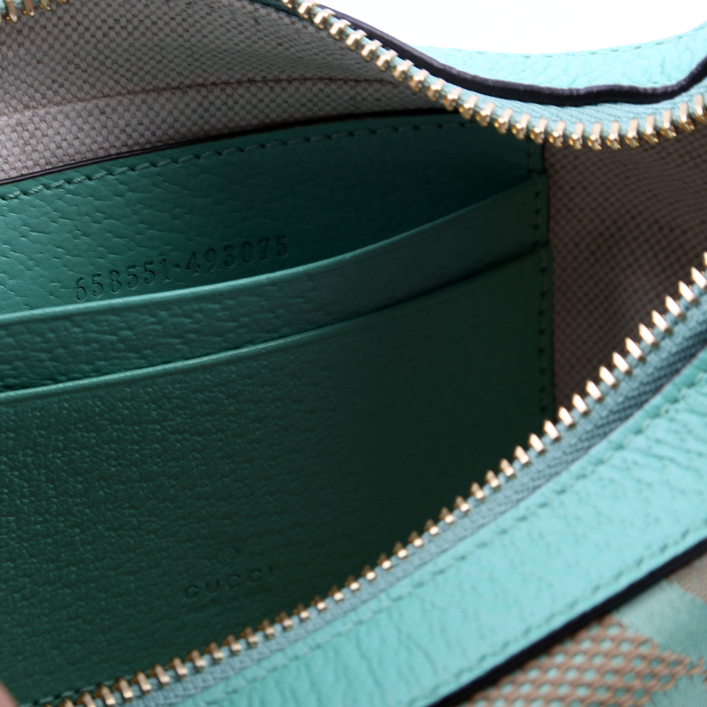 658551 Ophidia Jumbo GG Mini Bag Green