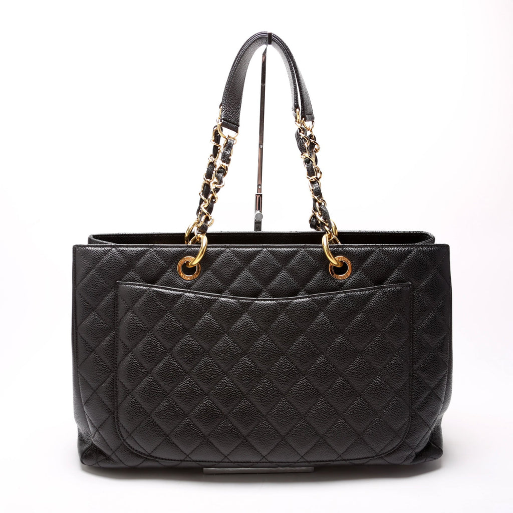 Grand Shopping Tote Extra Large Caviar Black