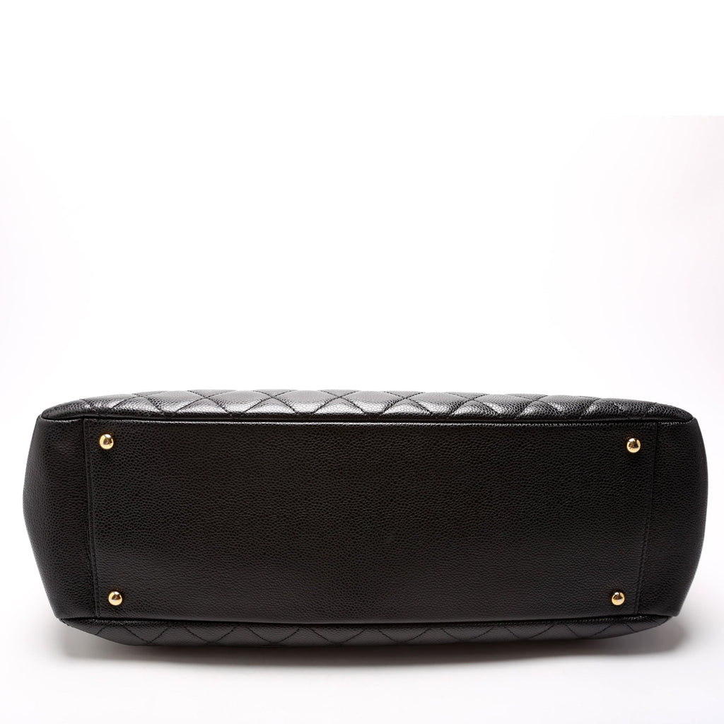 Grand Shopping Tote Extra Large Caviar Black