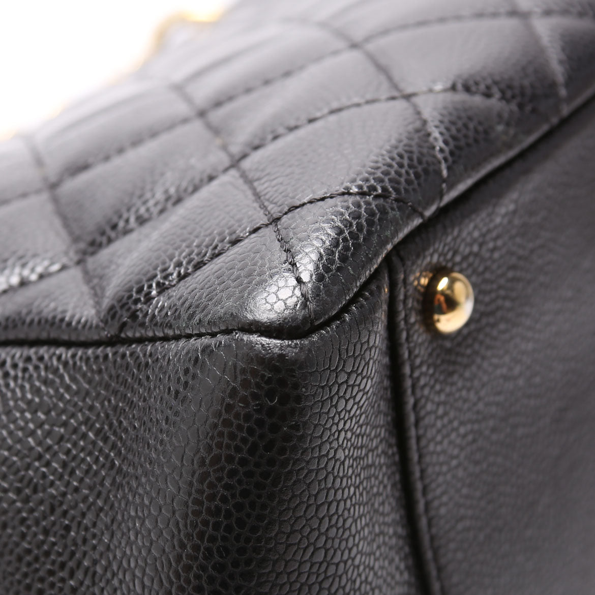 Grand Shopping Tote Extra Large Caviar Black