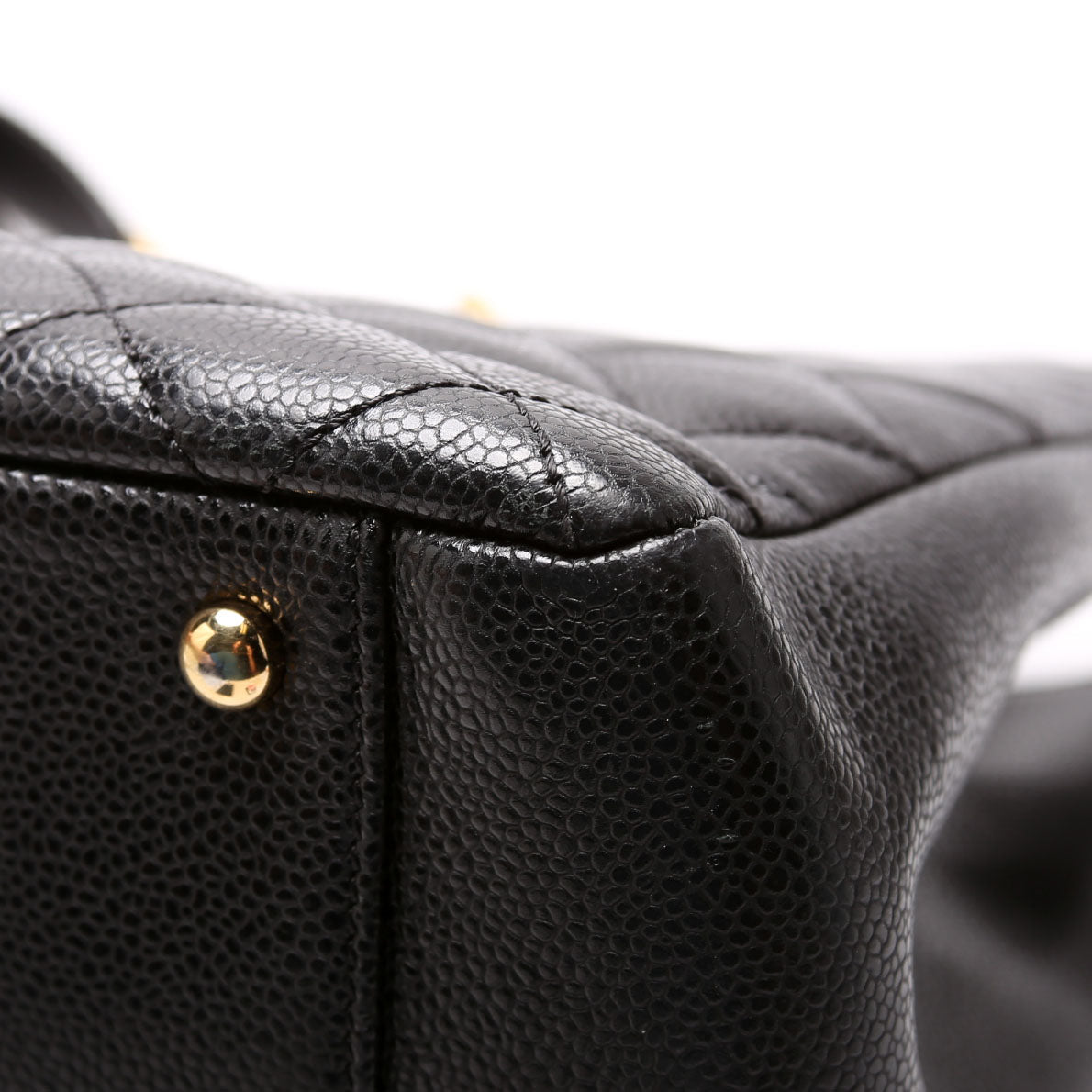 Grand Shopping Tote Extra Large Caviar Black