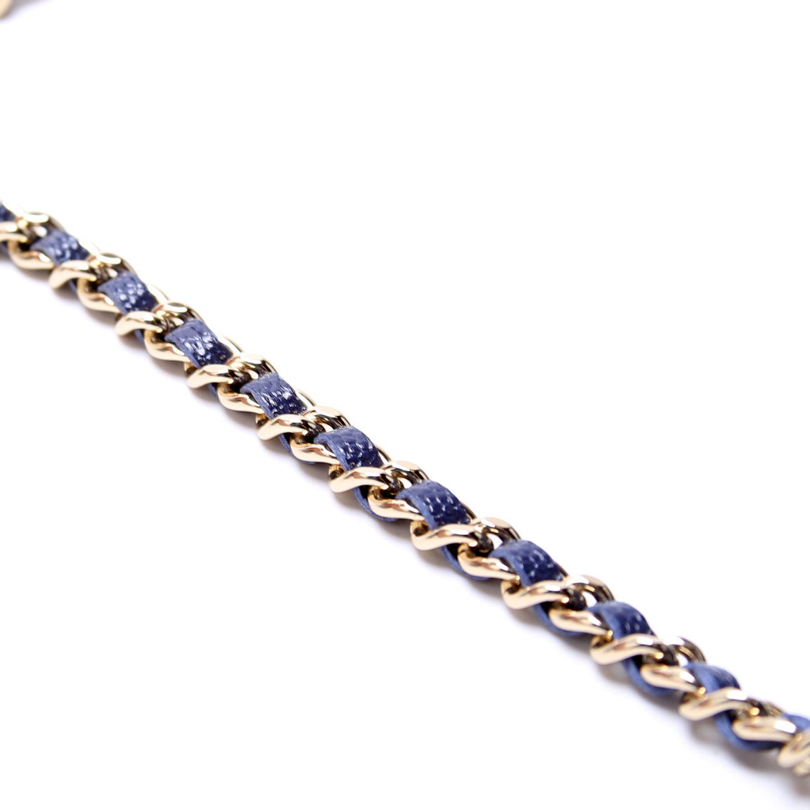 Wallet On Chain Quilted Caviar Blue