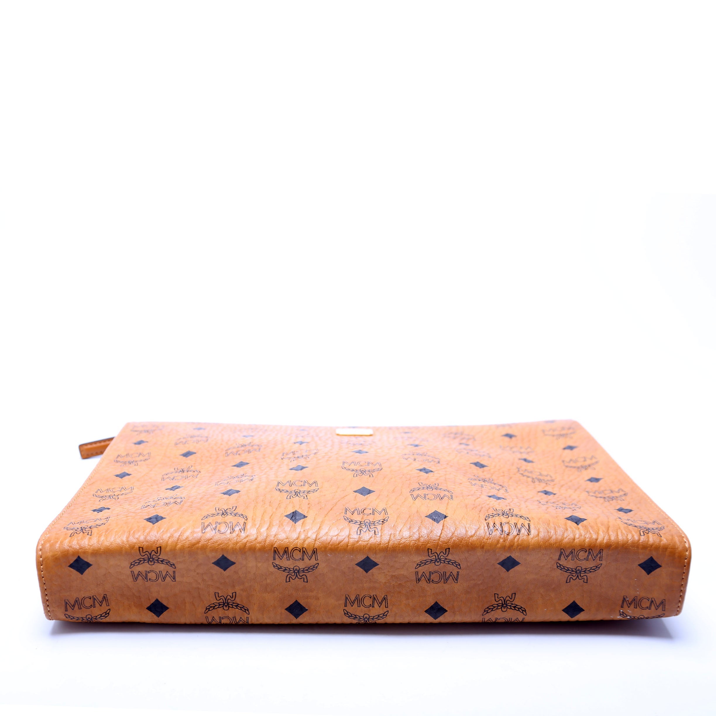Visetos Large Zip Pouch Cognac