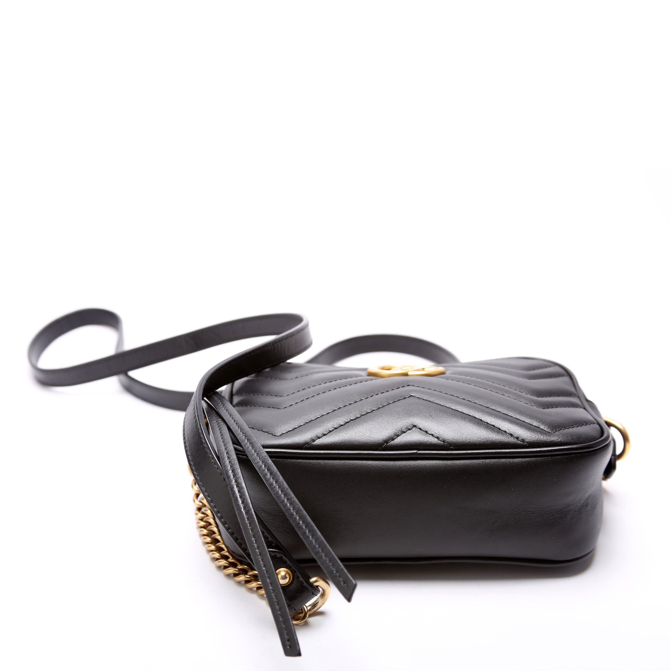 Gucci 448065 Marmont Mini Camera Bag Black
