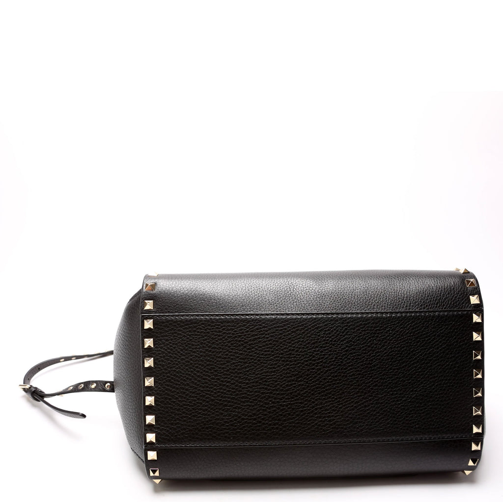 Rockstud Single Handle Bag Black