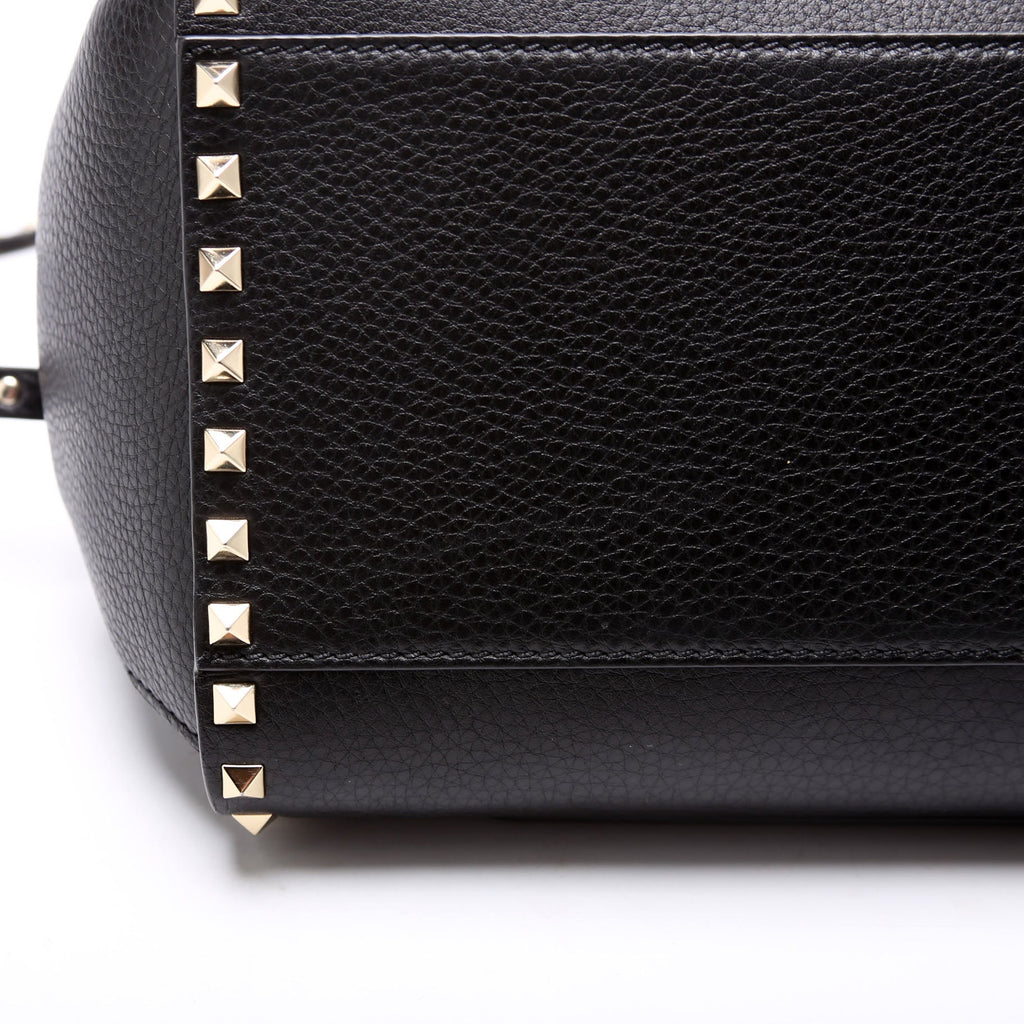 Rockstud Single Handle Bag Black
