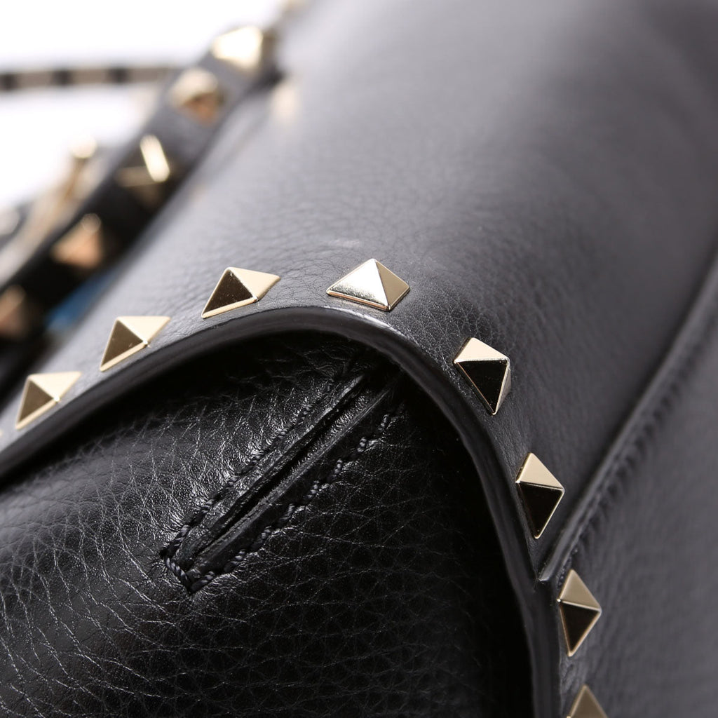 Rockstud Single Handle Bag Black