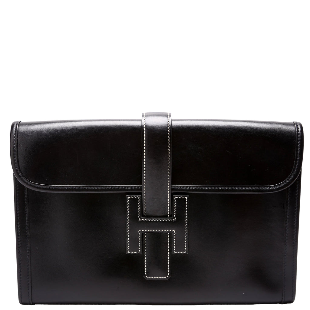 Jige PM Clutch Box Calfskin Vintage Black