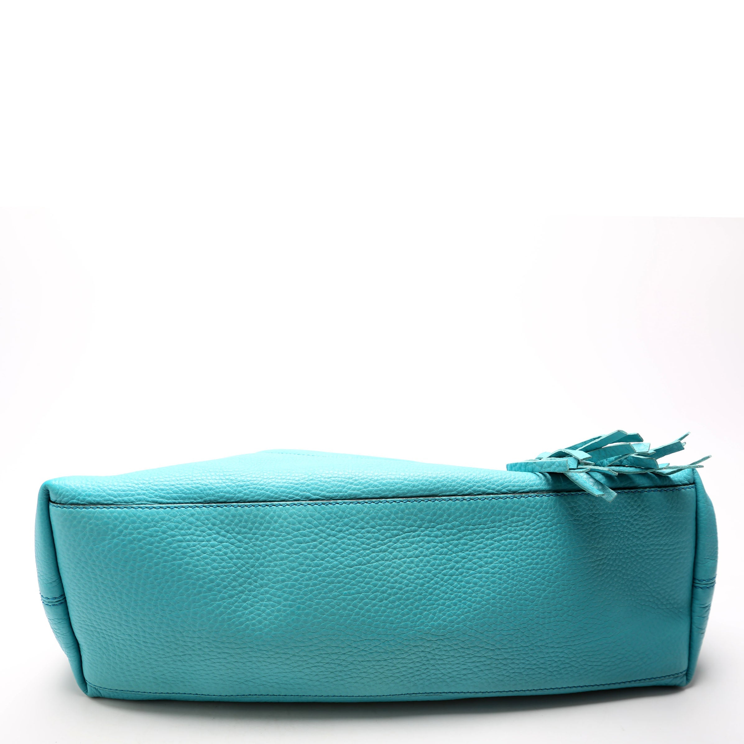 308982 Soho Leather Shoulder Medium Teal