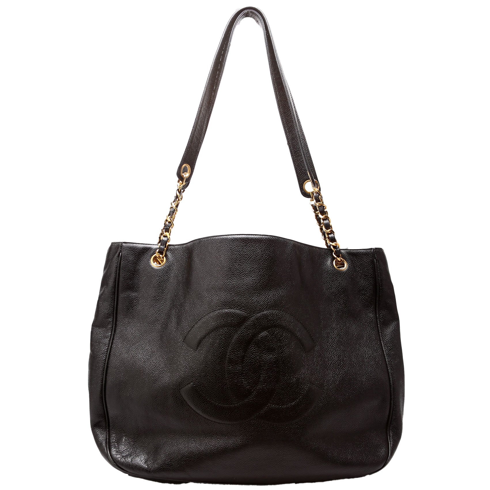 Timeless CC Extra Large Jumbo Shopper Caviar 3m Black