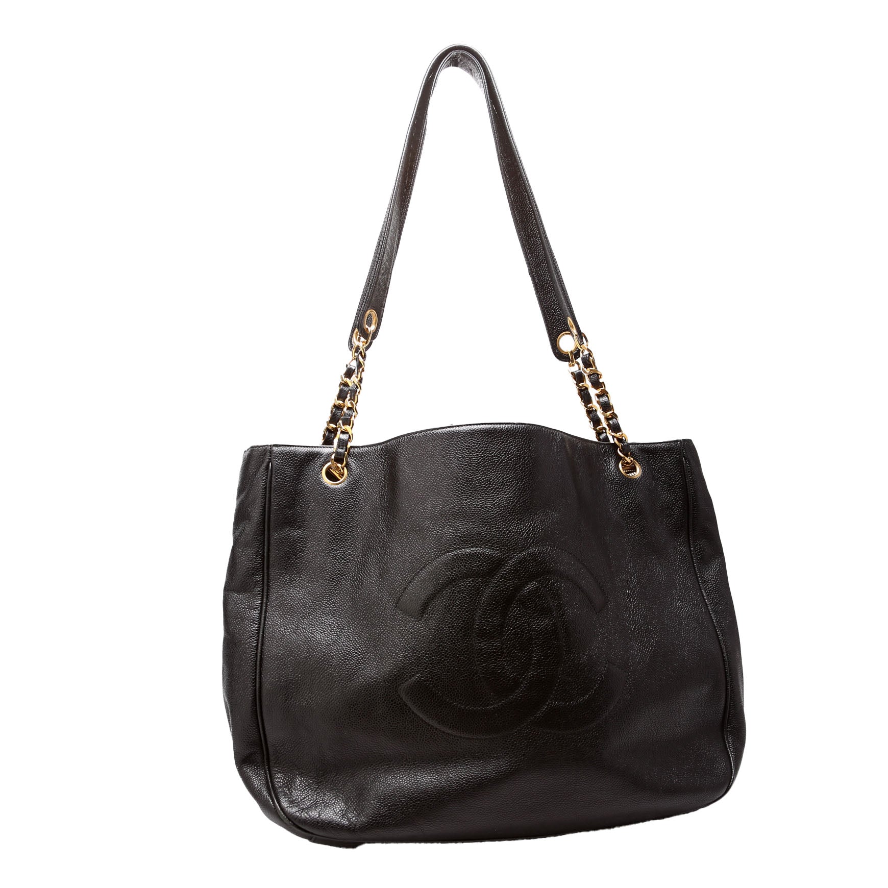 Timeless CC Extra Large Jumbo Shopper Caviar 3m Black