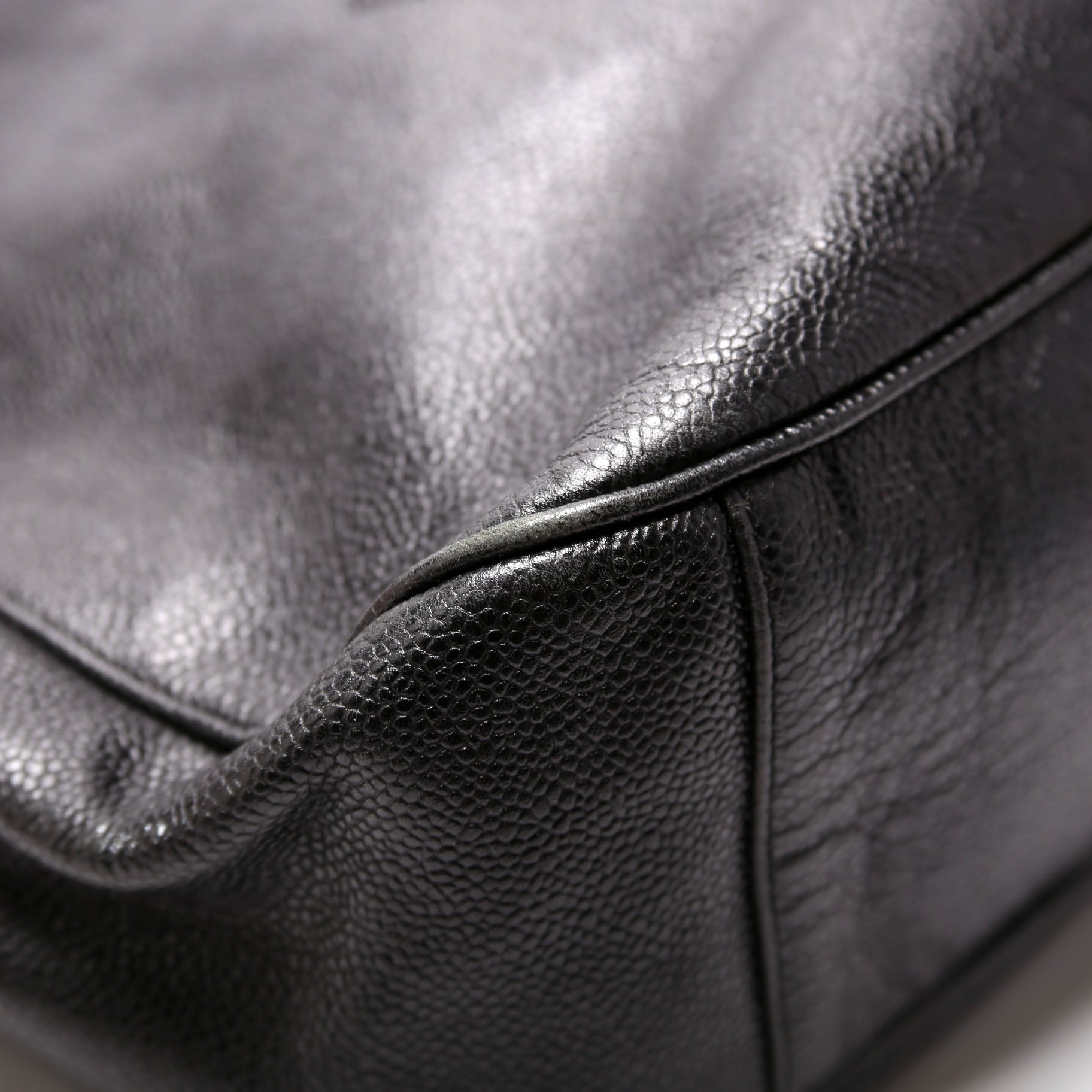 Timeless CC Extra Large Jumbo Shopper Caviar 3m Black