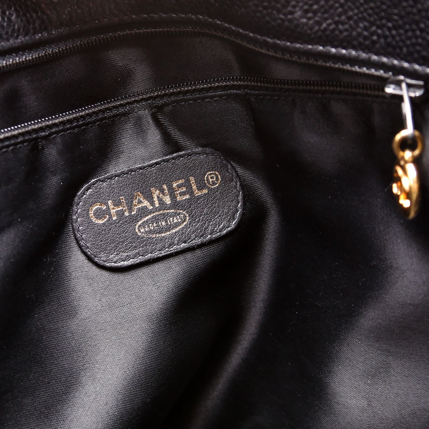 Timeless CC Extra Large Jumbo Shopper Caviar 3m Black