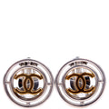 Coco Mark Round Clip On Earrings Silver/Gold