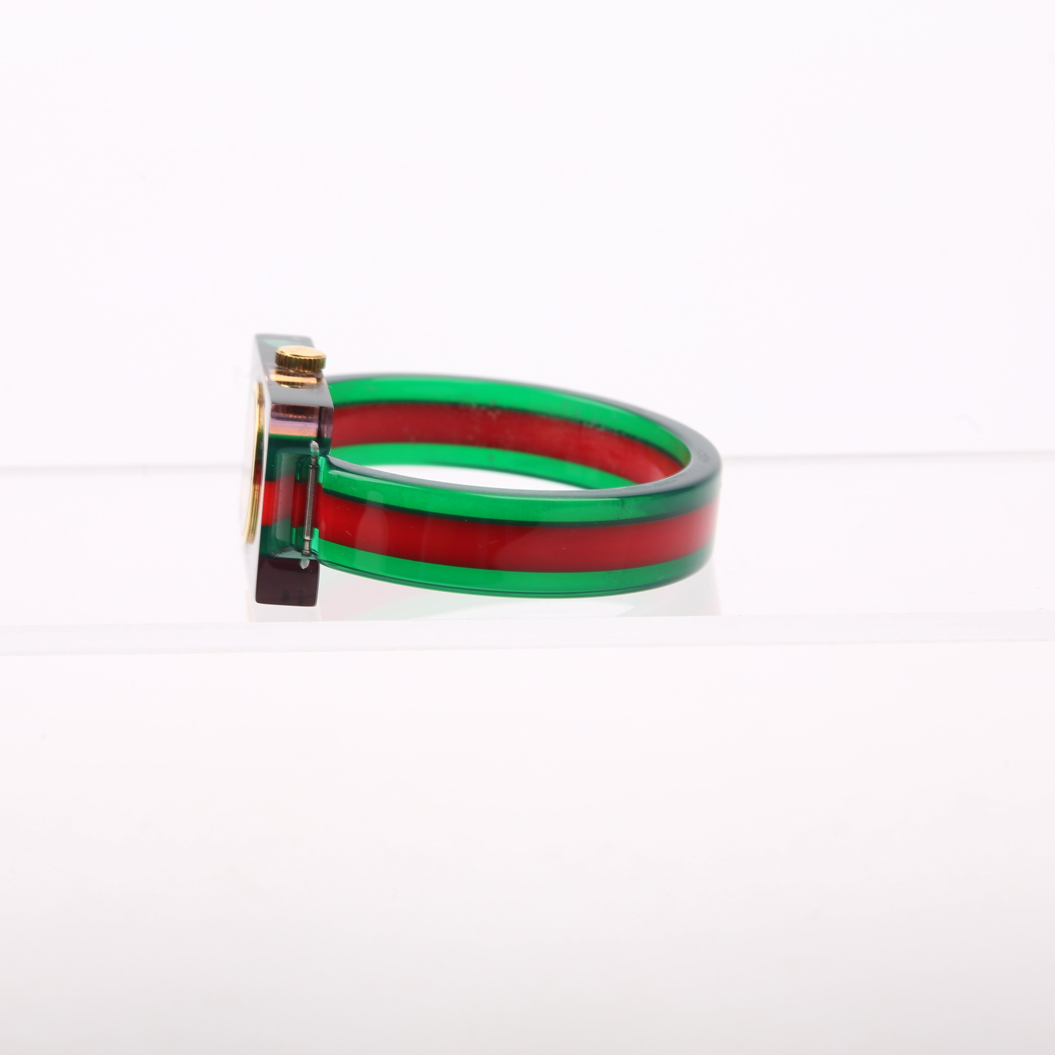 Web Plexiglass 24MM Watch Green/Red