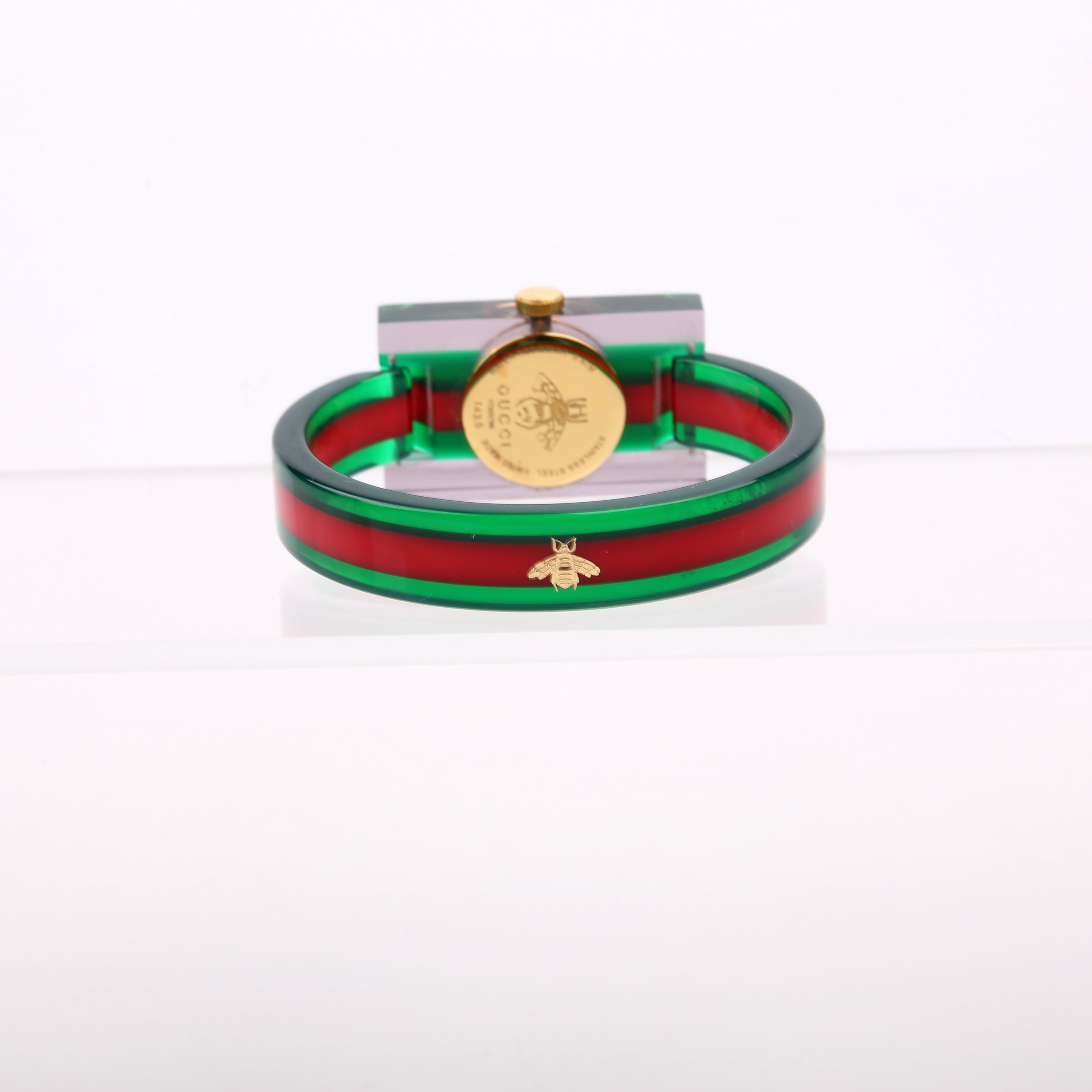 Web Plexiglass 24MM Watch Green/Red