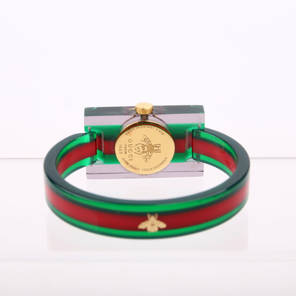 Web Plexiglass 24MM Watch Green/Red