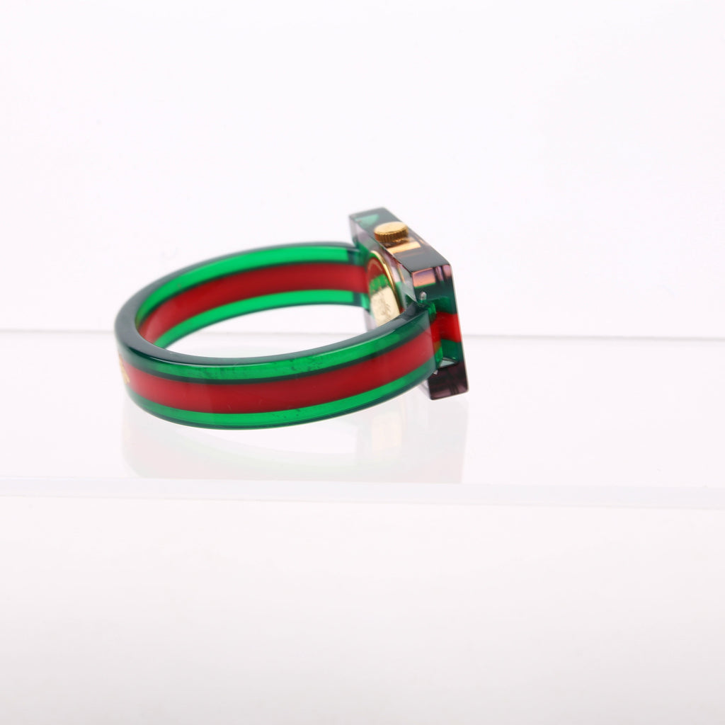Web Plexiglass 24MM Watch Green/Red