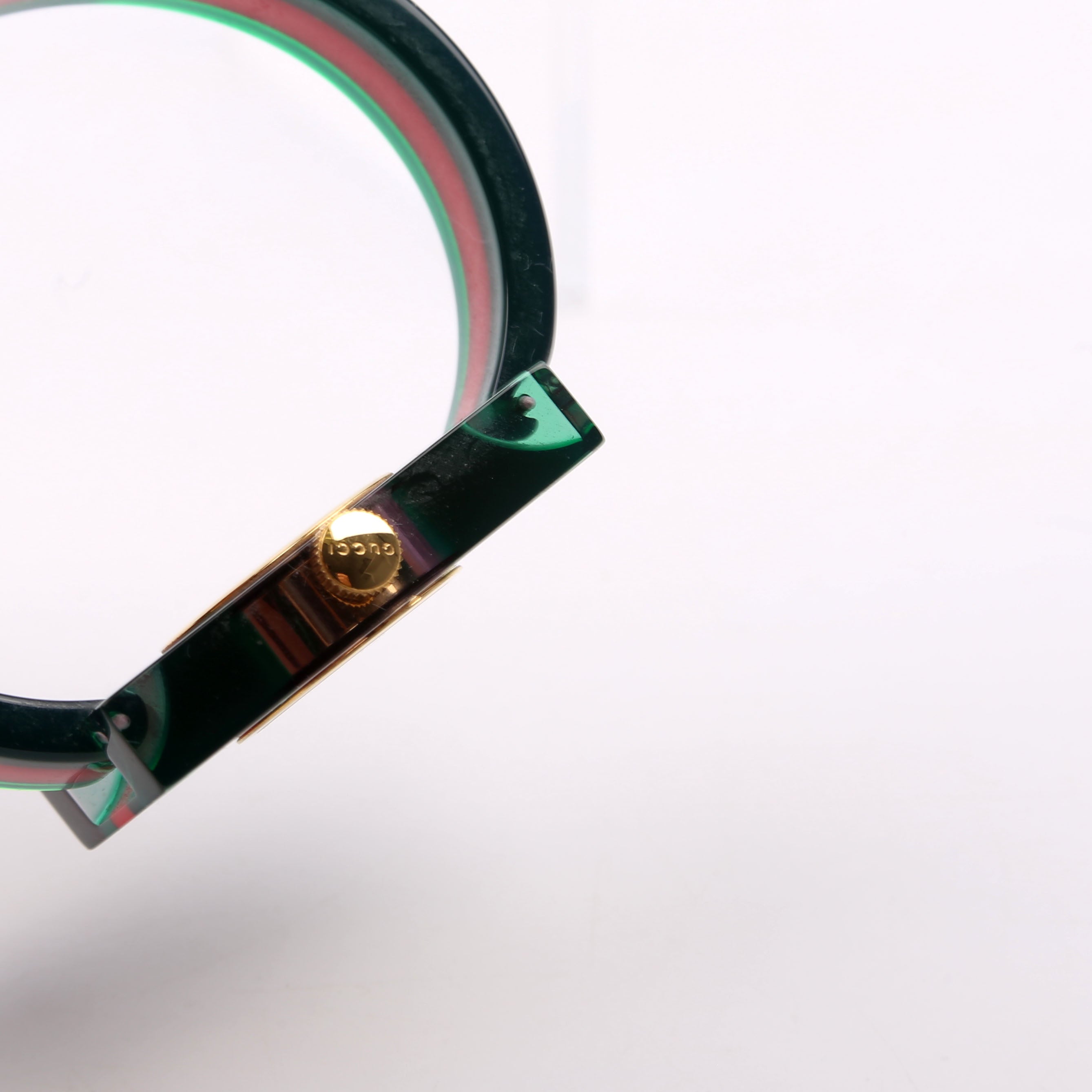Web Plexiglass 24MM Watch Green/Red