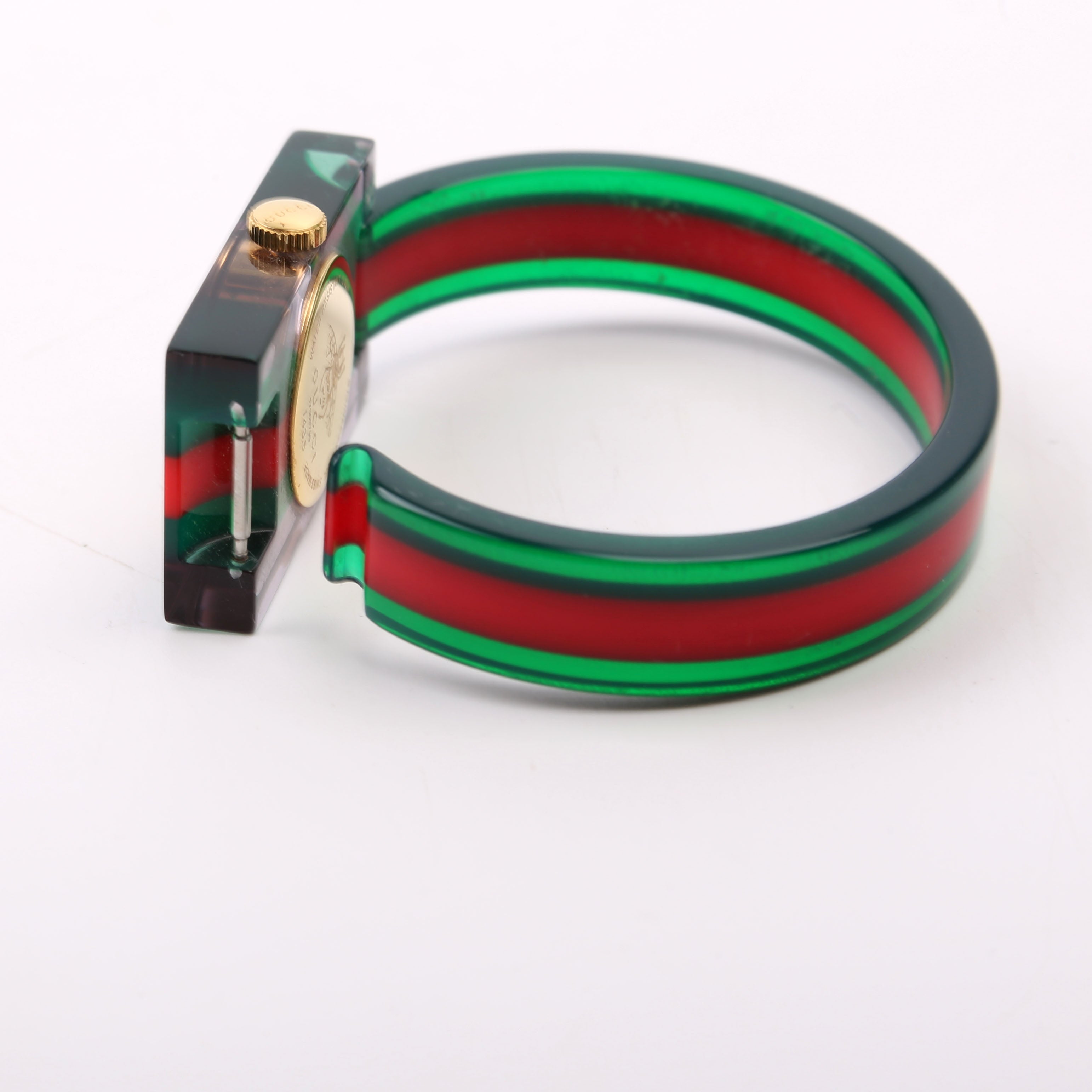 Web Plexiglass 24MM Watch Green/Red