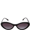 5416 Oval Acetate Polarized Sunglasses Black