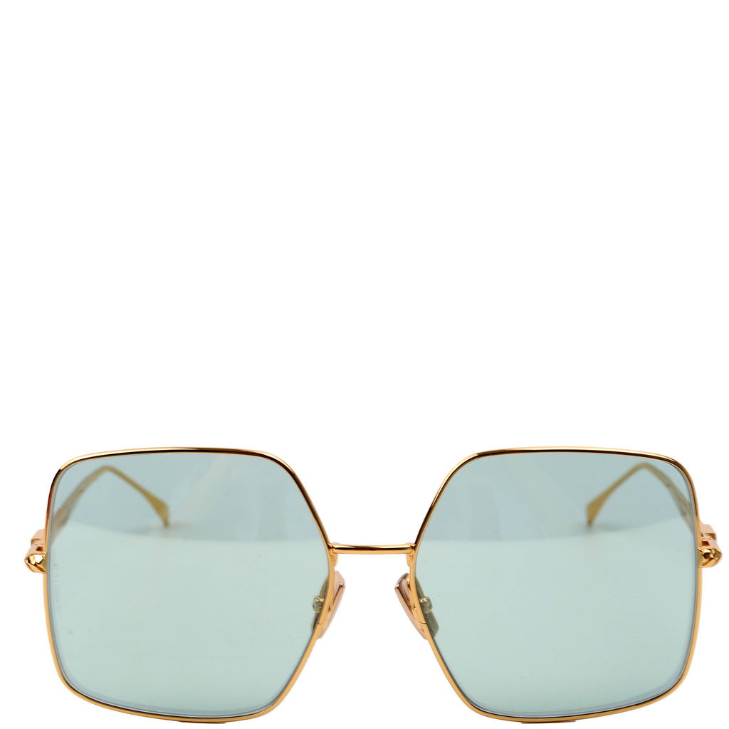 FF0439S Square Sunglasses Gold/Teal
