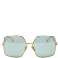 FF0439S Square Sunglasses Gold/Teal