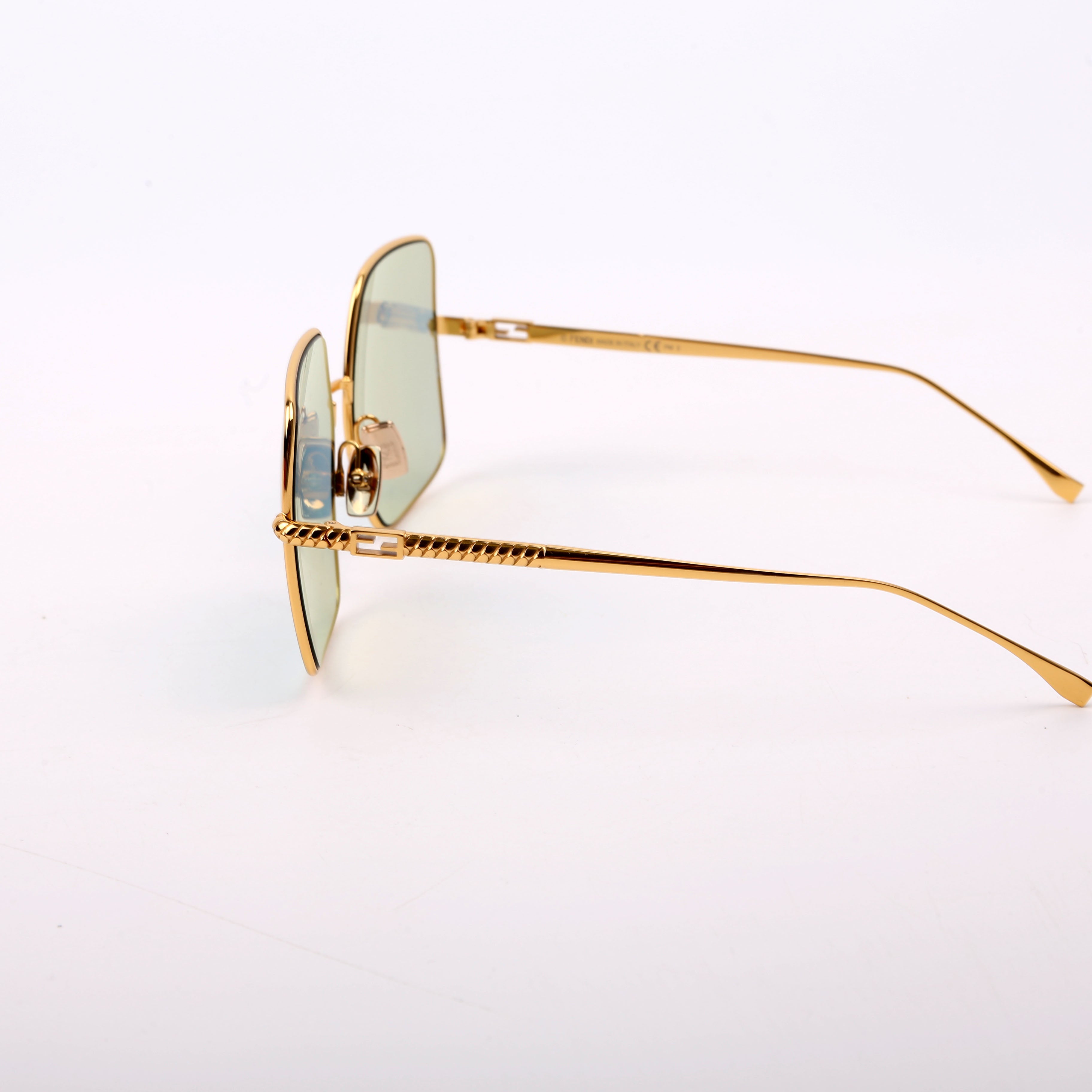 FF0439S Square Sunglasses Gold/Teal