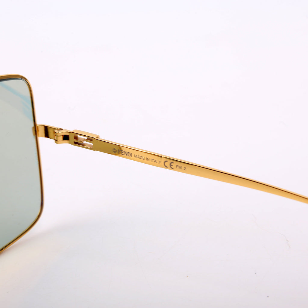 FF0439S Square Sunglasses Gold/Teal