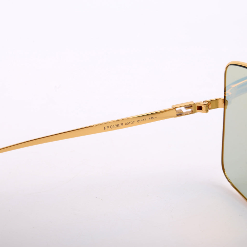 FF0439S Square Sunglasses Gold/Teal