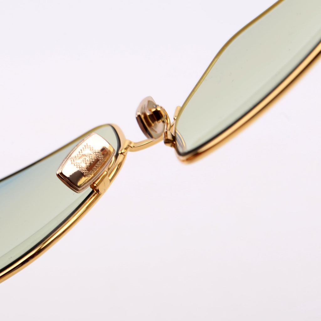 FF0439S Square Sunglasses Gold/Teal