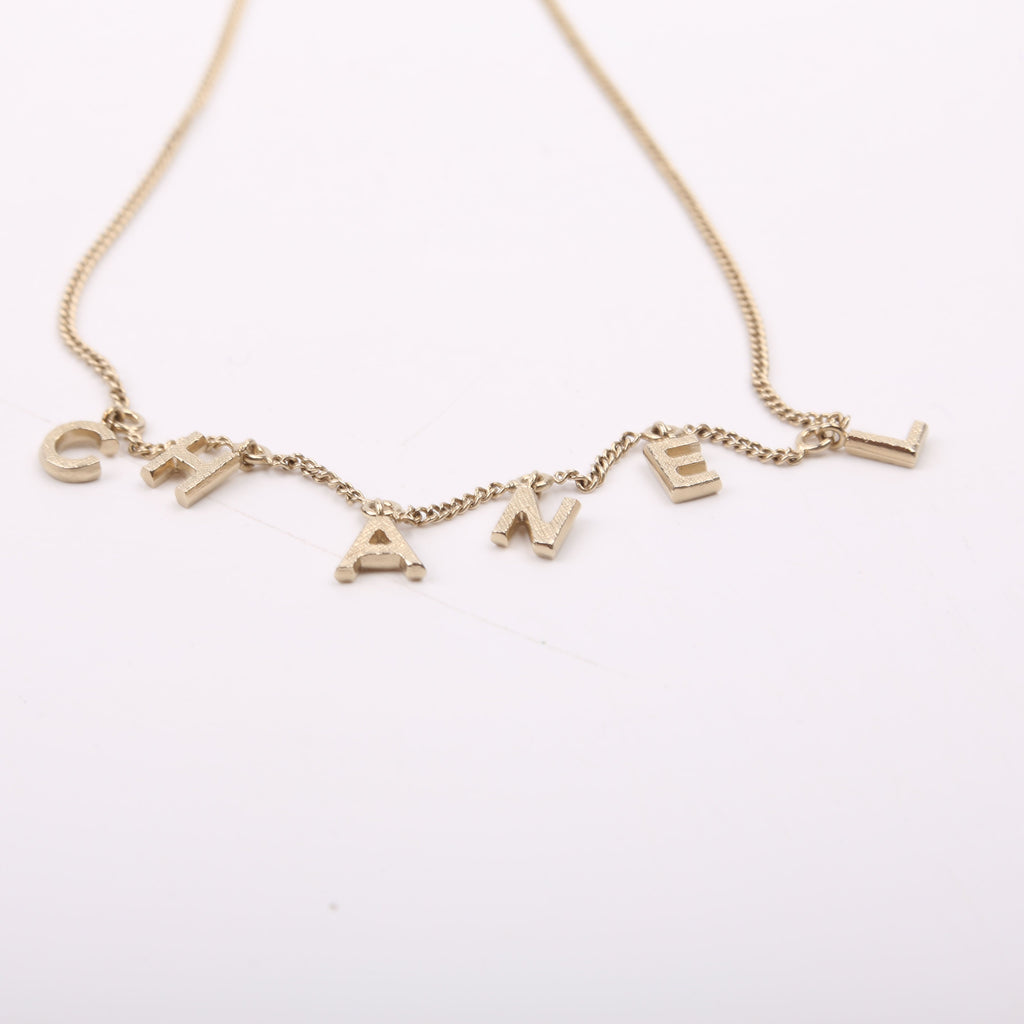 'Chanel' Logo Necklace
