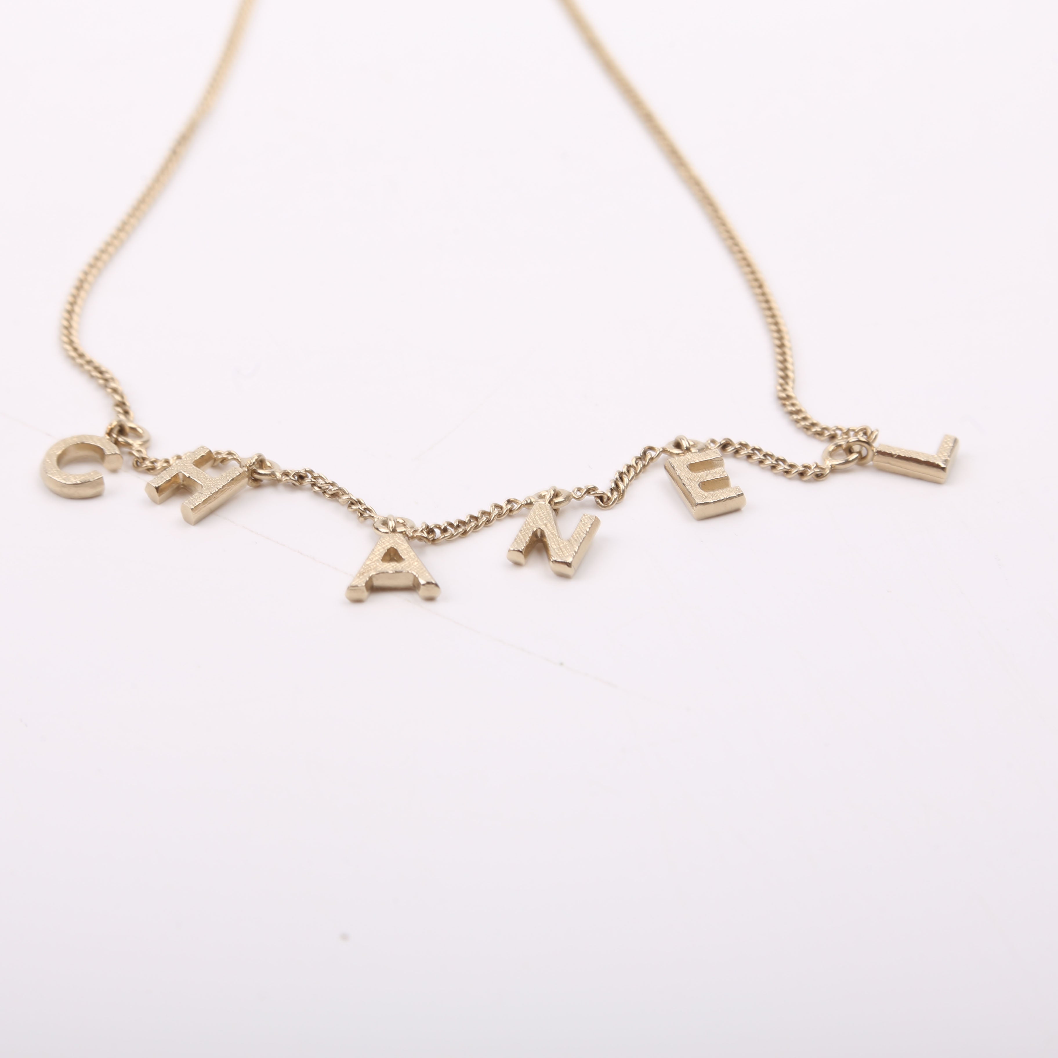 'Chanel' Logo Necklace