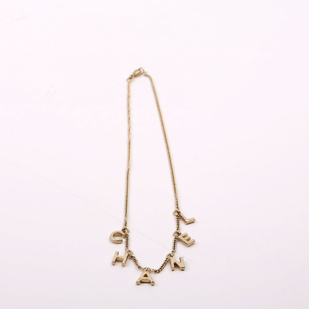 'Chanel' Logo Necklace