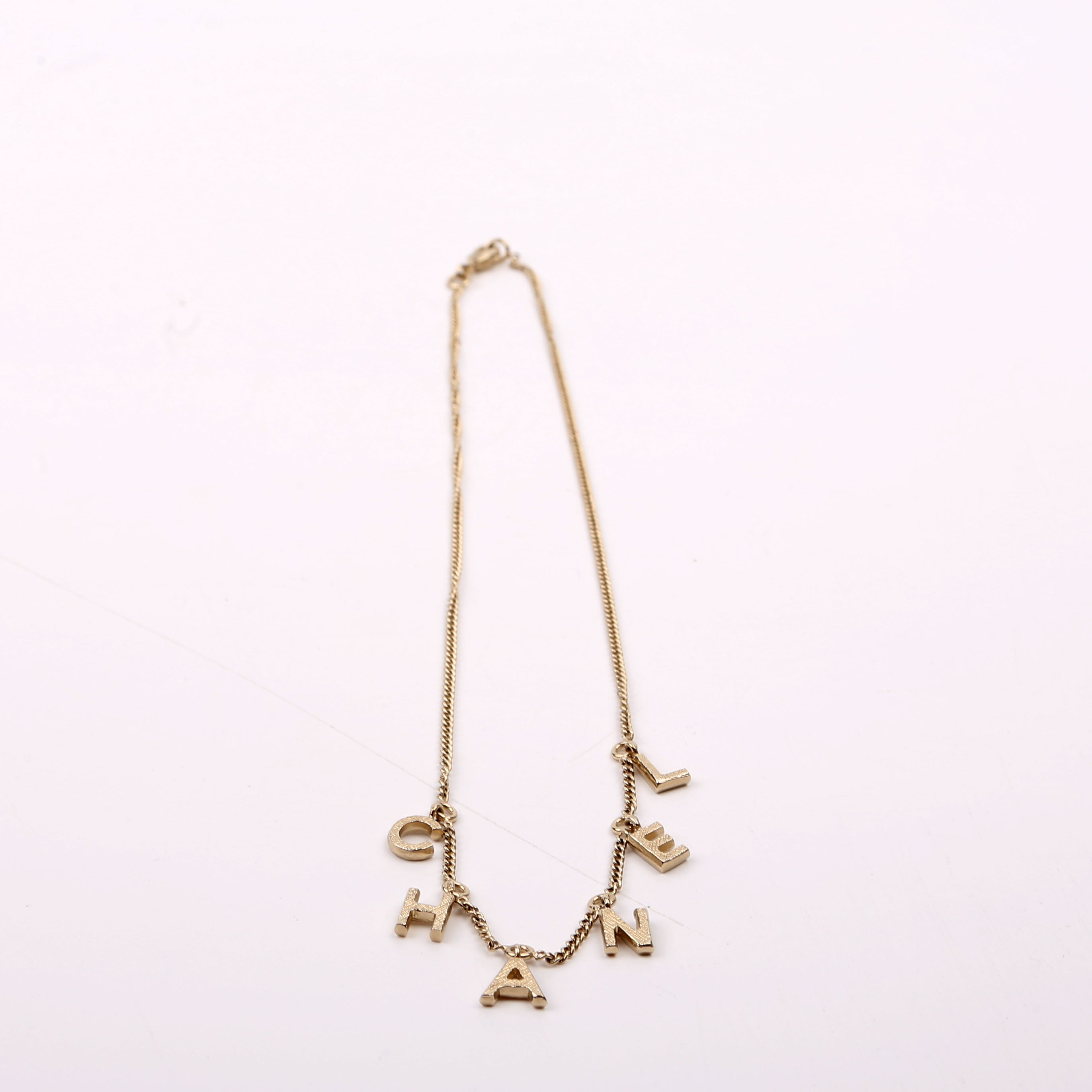 'Chanel' Logo Necklace