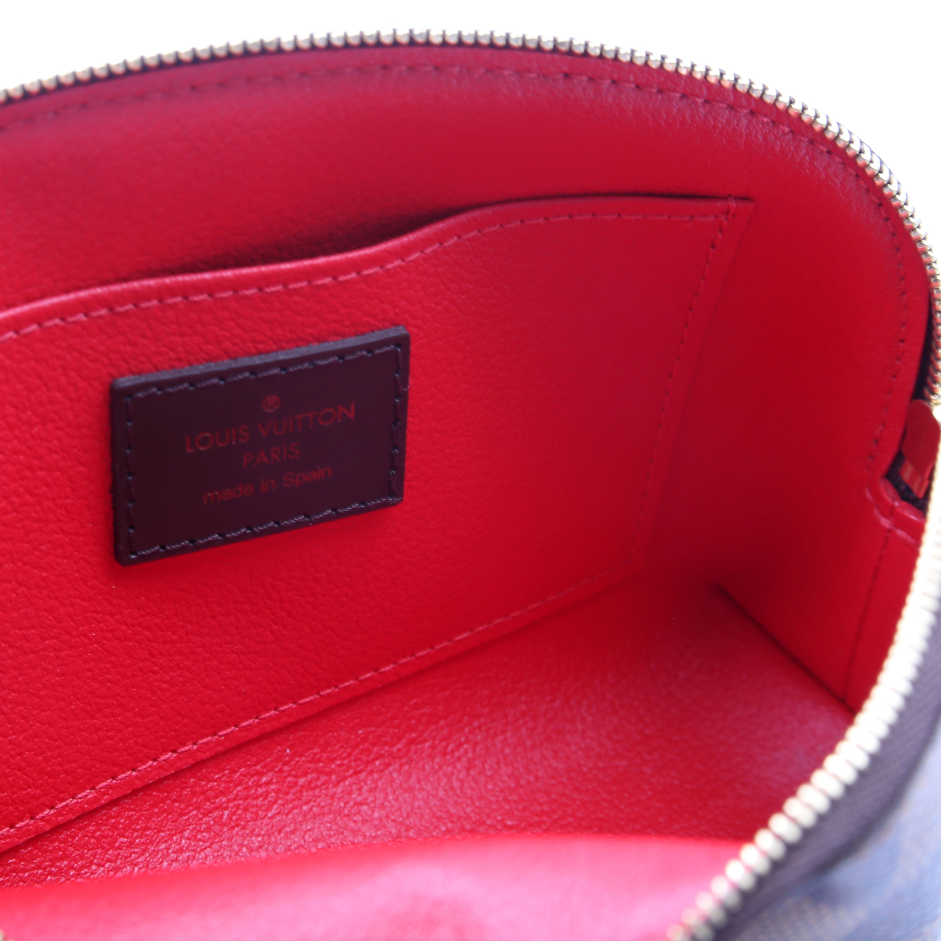 Cosmetic Pouch PM Damier Ebene Red
