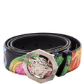Medusa Buckle Print Belt Size 85/34 Multicolor