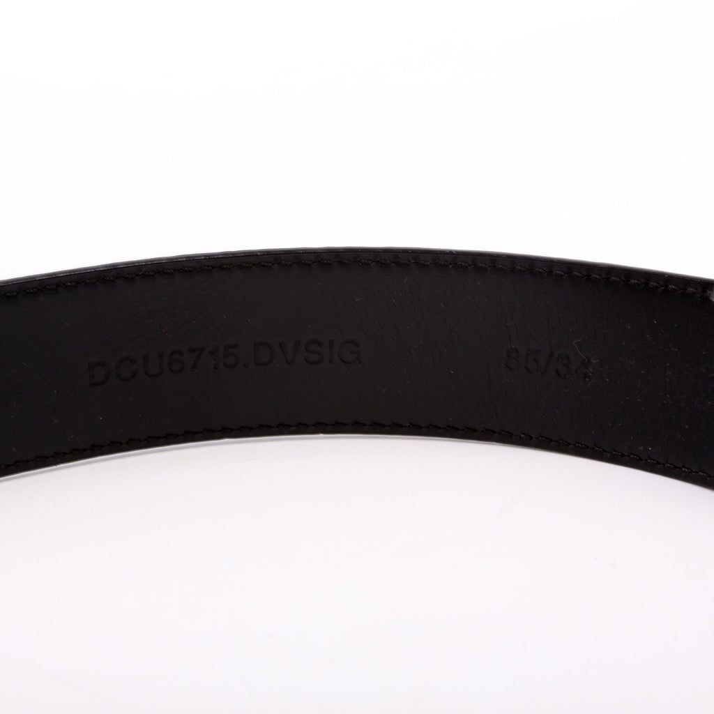 Medusa Buckle Print Belt Size 85/34 Multicolor