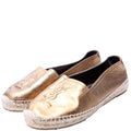 Logo Espadrille Size 38 Bronze