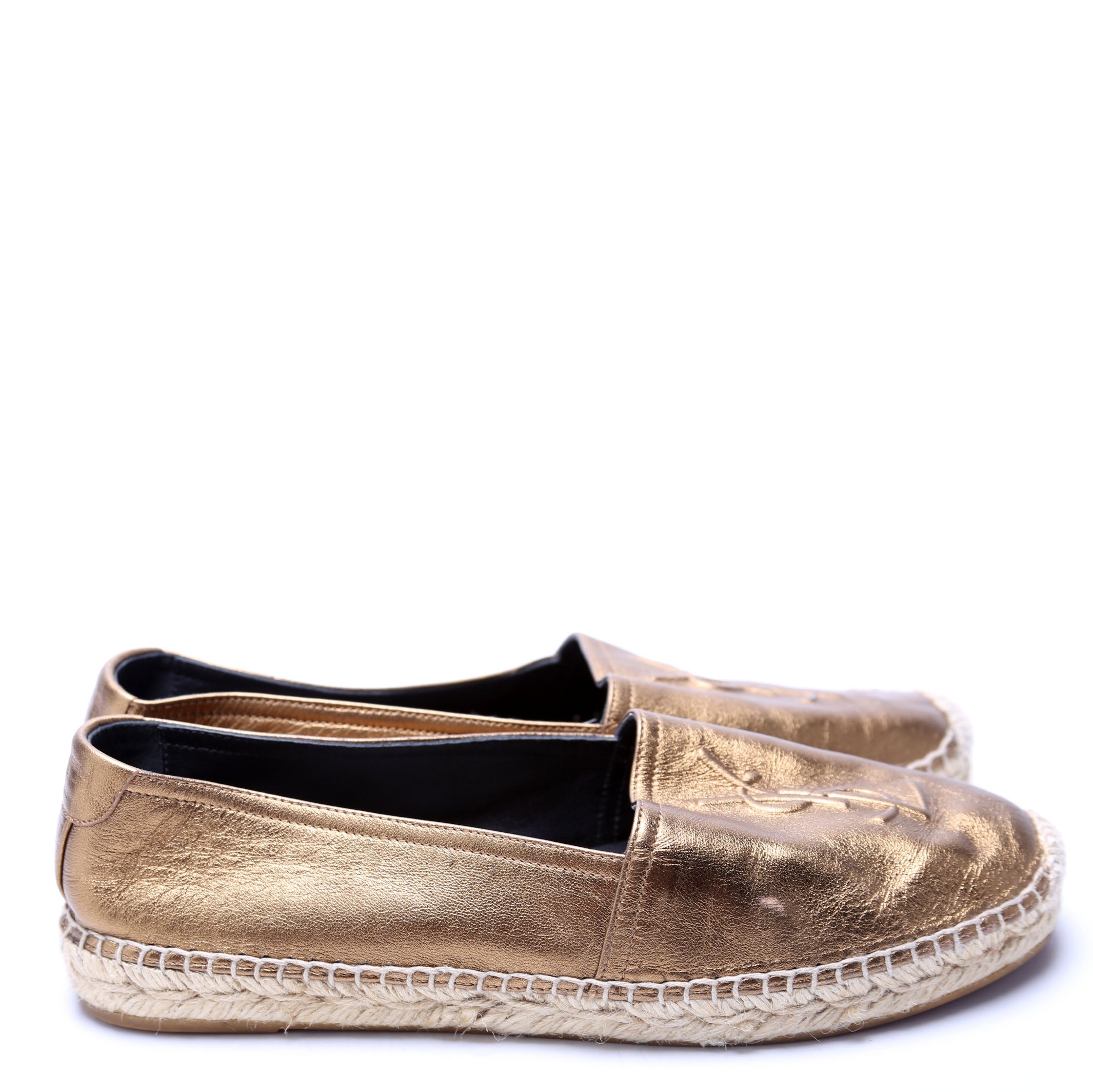 Logo Espadrille Size 38 Bronze