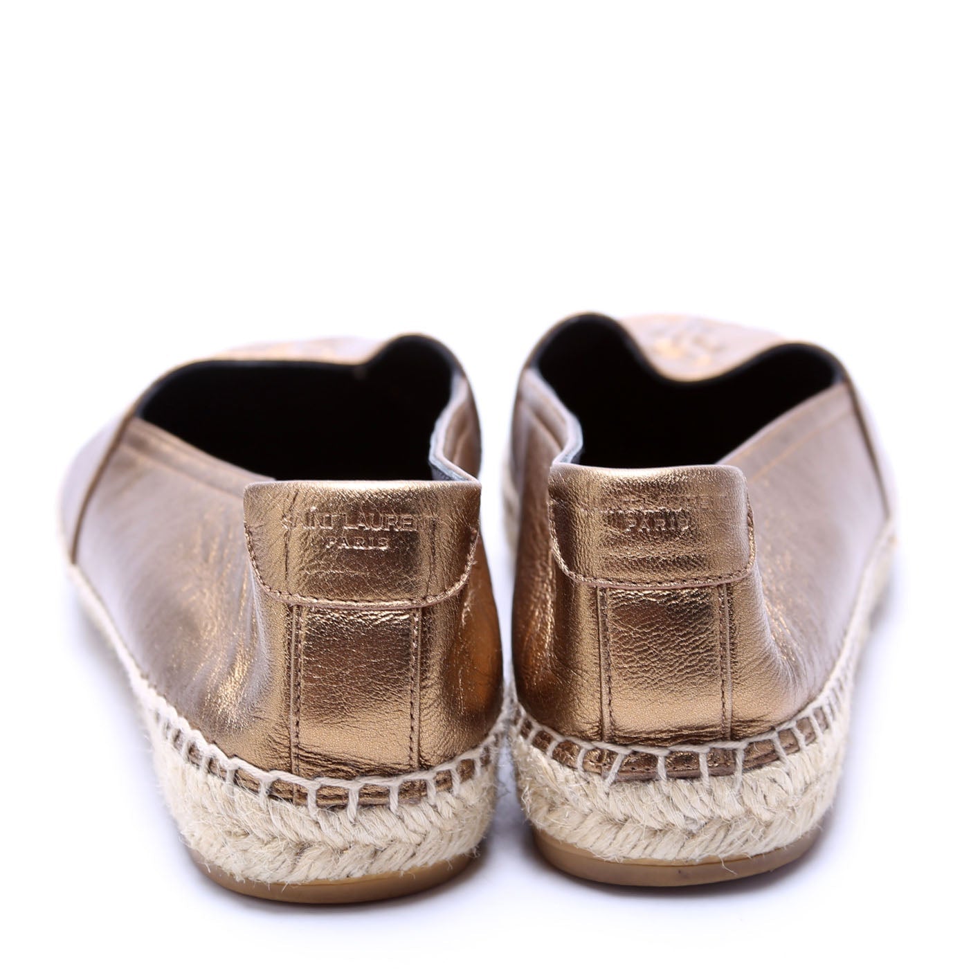 Logo Espadrille Size 38 Bronze