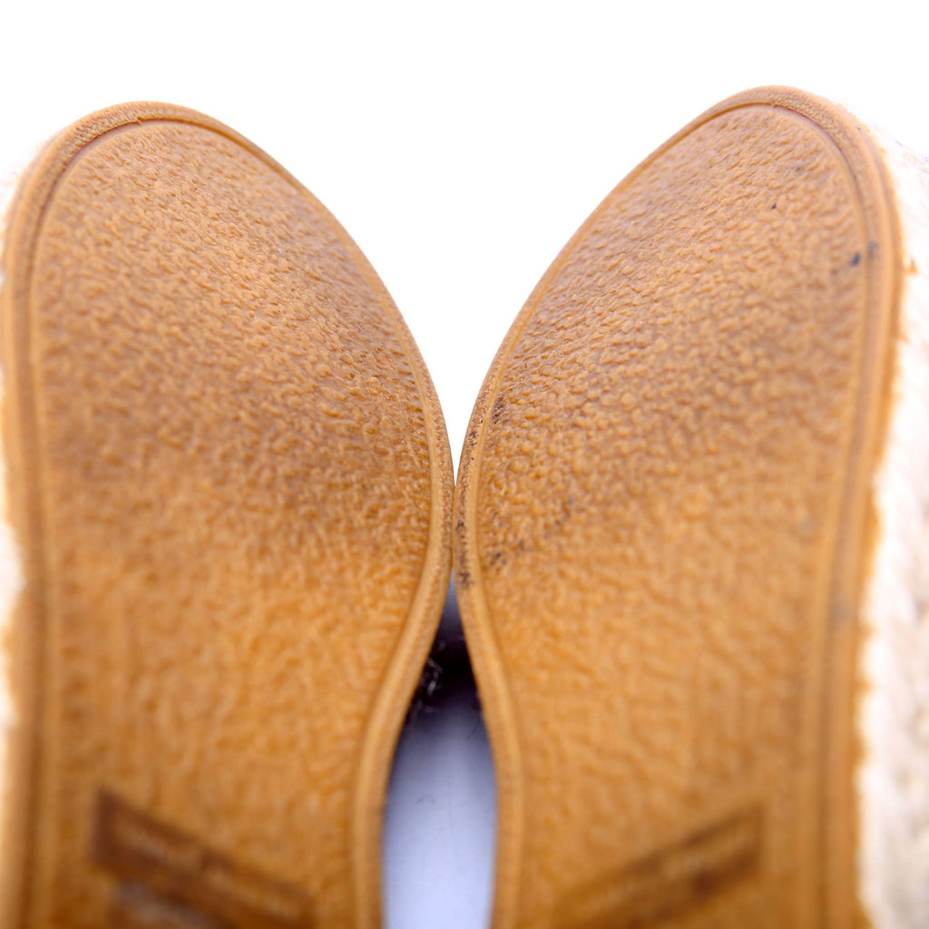 Logo Espadrille Size 38 Bronze