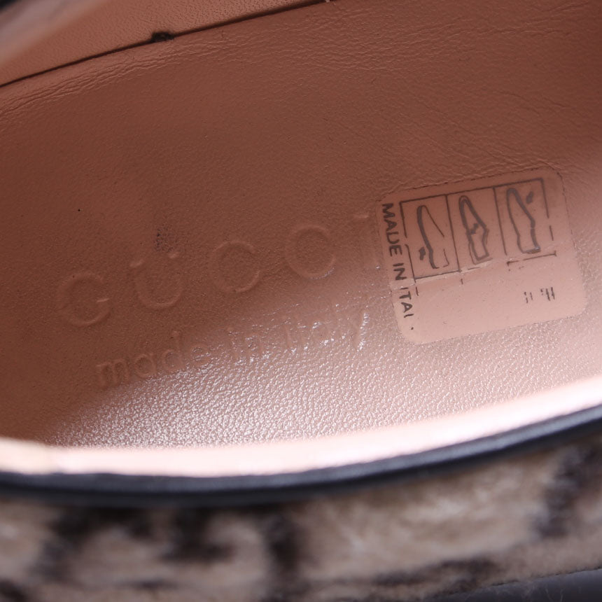 Gucci GG Wool Dublin Slip On Sneakers Men's Size 10 Tan/Black