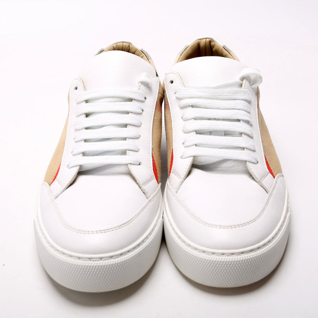 New Salmond Low Top Sneakers Size 39 White/Tan
