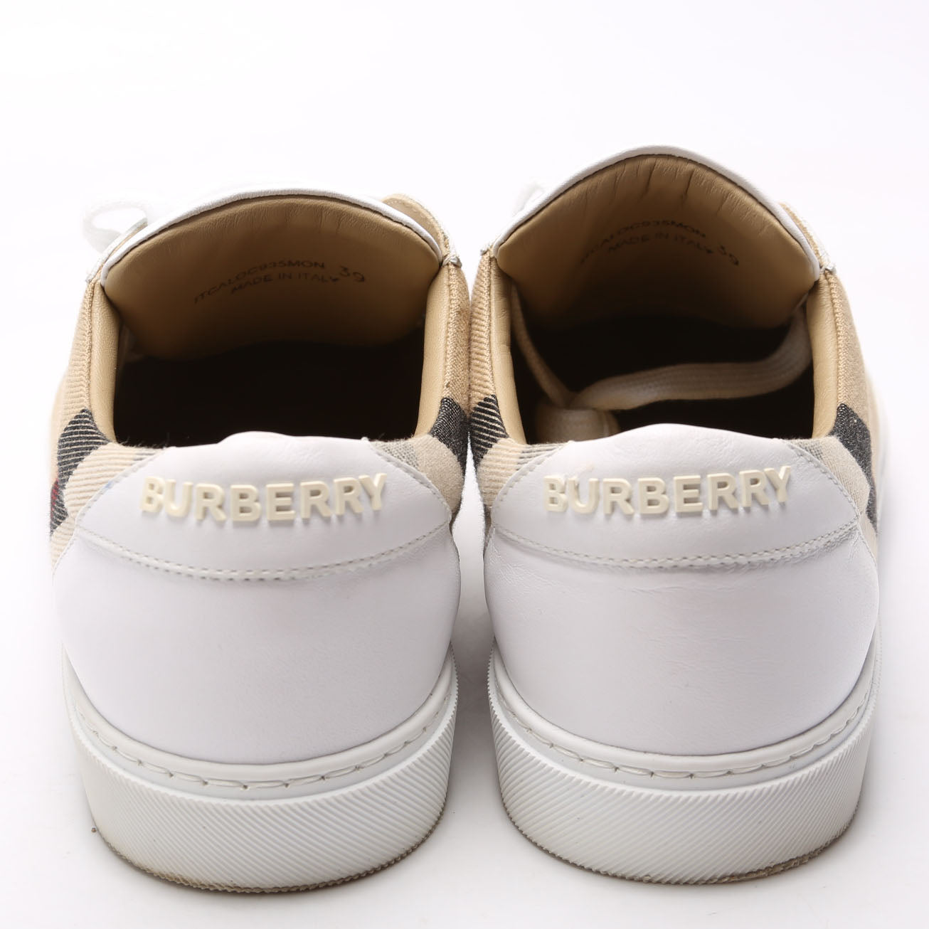 New Salmond Low Top Sneakers Size 39 White/Tan