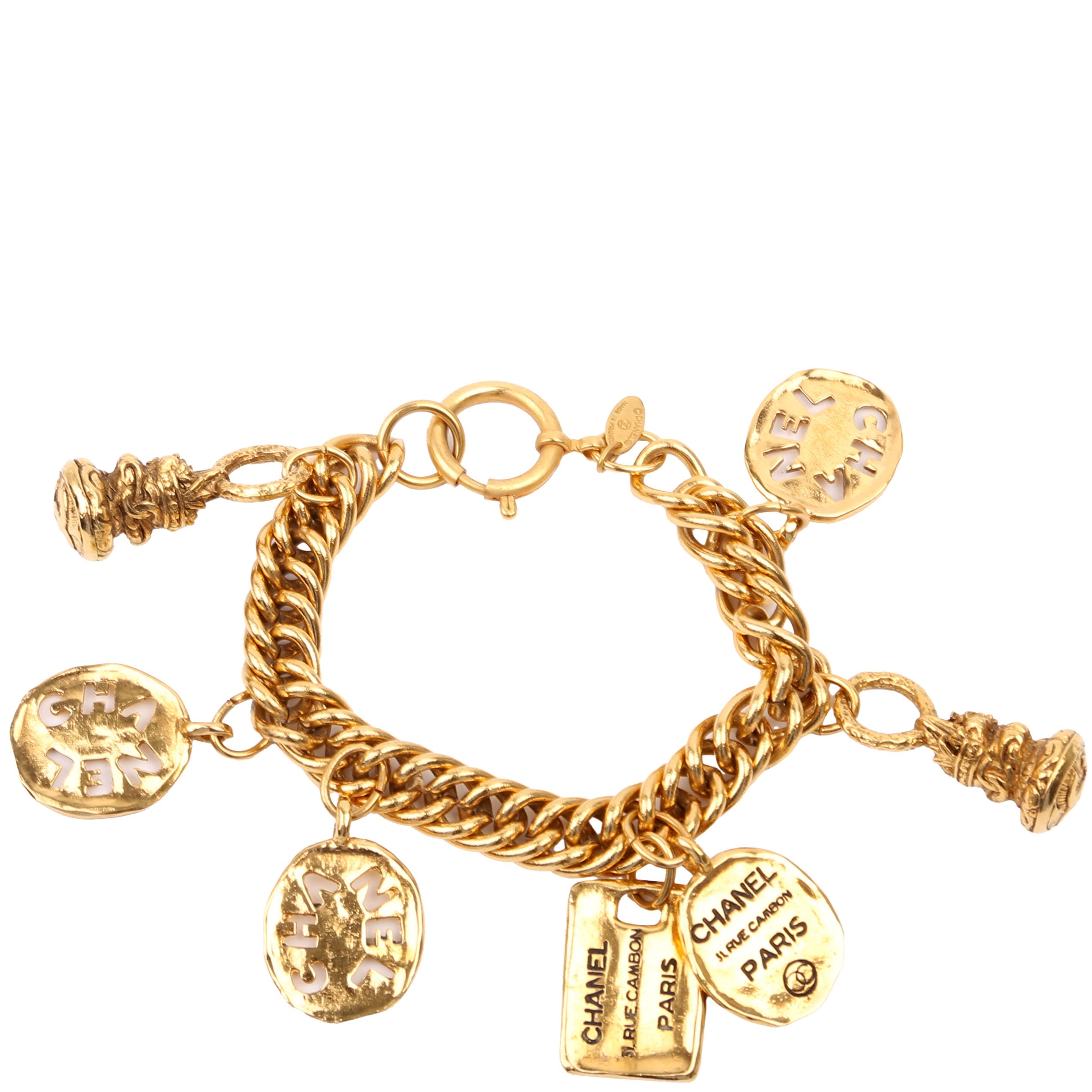 31 Rue Charms Cambon Chain Vintage Bracelet Gold