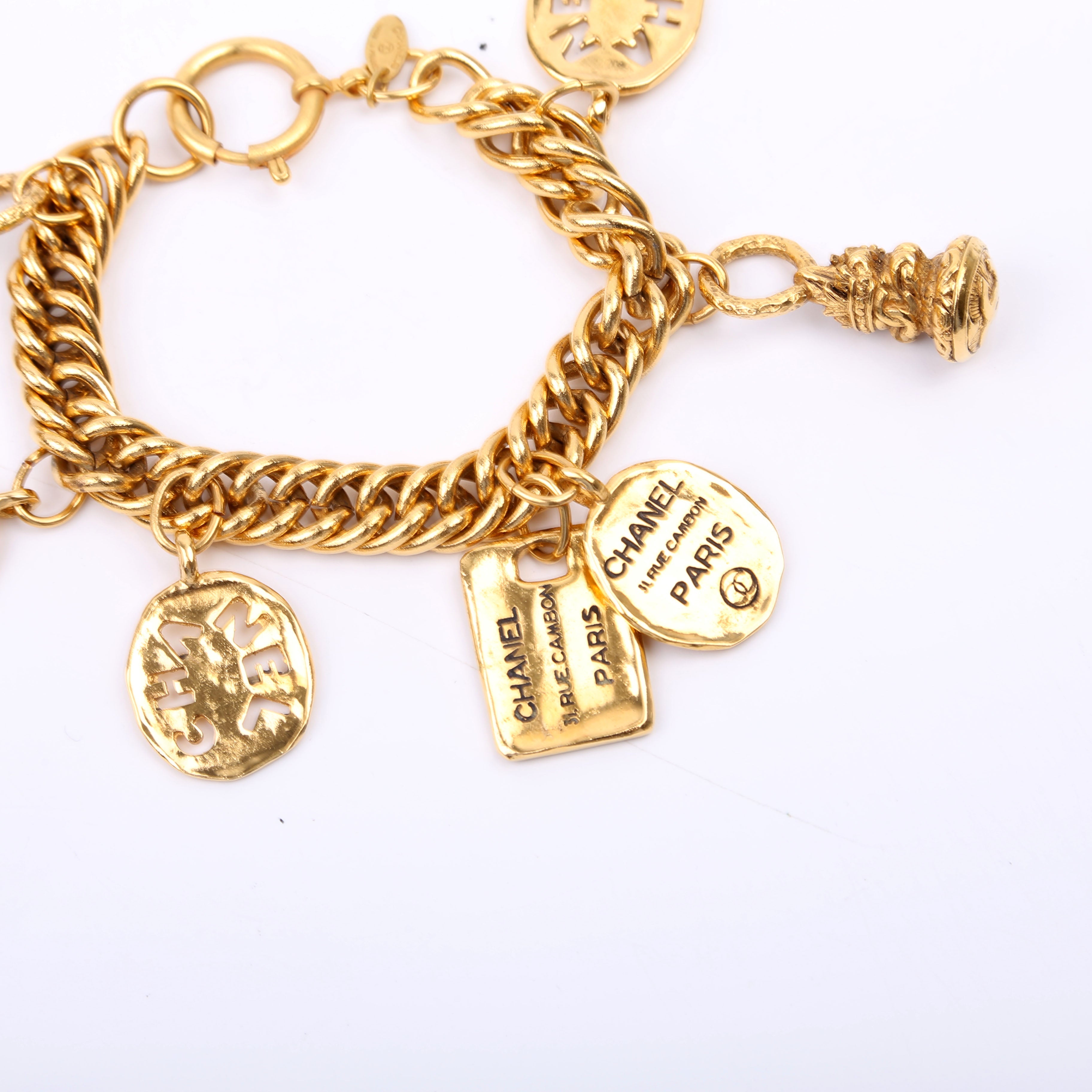 31 Rue Charms Cambon Chain Vintage Bracelet Gold