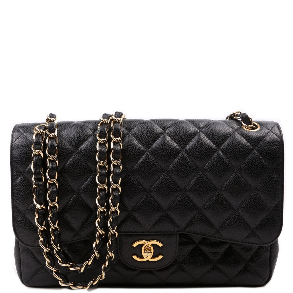 Classic Flap Jum Caviar 17-20M Black/Gold