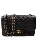 Classic Flap Jum Caviar 17-20M Black/Gold